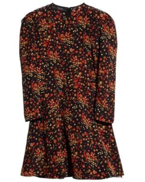 Gucci Printed Silk Dress - Brown