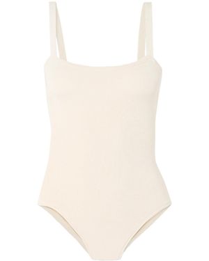 Calle Del Mar Ribbed-Knit Bodysuit - Natural