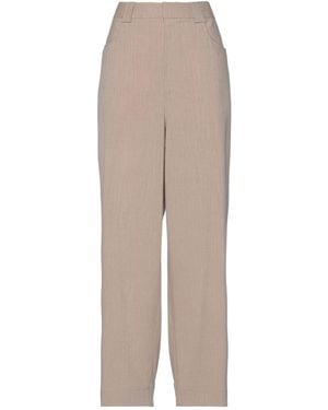 Ganni Minimalist Zip-Detail Trousers - Grey