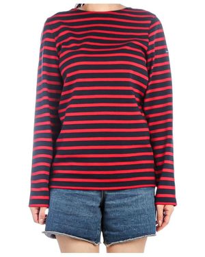 Saint James Striped T-Shirt - Red
