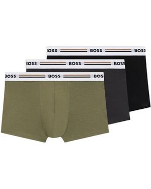 BOSS 3Pack Trunk Underwear - Green