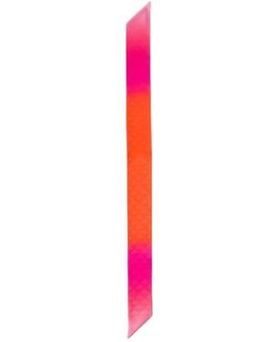 Prada Logo Detailed Finished Edge Scarf - Pink