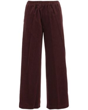 Aspesi Pocketed Straight-Leg Trousers - Purple