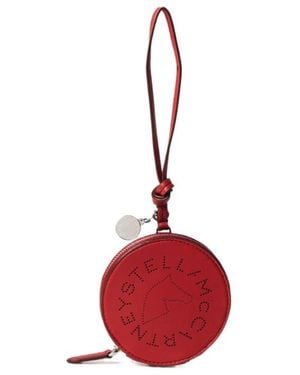 Stella McCartney Perforated Round Keyring - Red