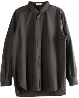 The Row Long-Sleeved Kardiff Shirt - Black
