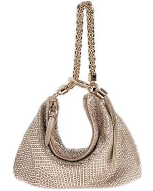 Jimmy Choo Callie Embellished Clutch Bag - Metallic