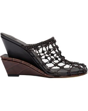 Jacquemus Heeled Sandals Les Doubles Tresses - Brown