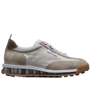 Thom Browne Tech Runner Lace-Up Trainers - Grey