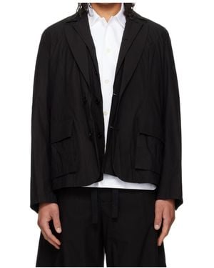 Sacai Layered Lapel Blazer - Black