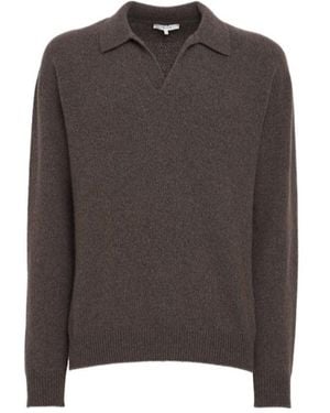 The Row Cashmere Polo Shirt - Brown