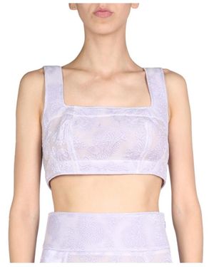 Jil Sander Paisley Print Sleeveless Cropped Top - Multicolour