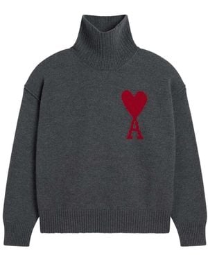Ami Paris Turtlenecks - Gray