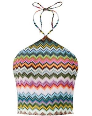 Missoni Top With Zigzag Pattern - Blue