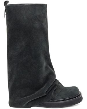 The Attico The Combat Boots - Black