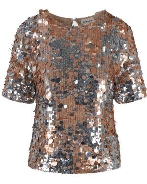 P.A.R.O.S.H. P.A.R.O..H. Sequin Embellished Crewneck Top - Multicolour