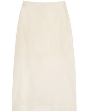 By Malene Birger Slit Midi Skirt - White
