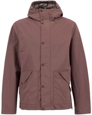 Barbour Zippered Hooded Raincoat - Brown