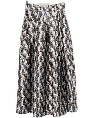 ALESSANDRO ENRIQUEZ Printed Skirt - White