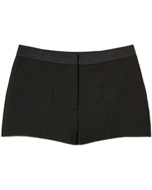 Twinset Satin-Detail Shorts - Black