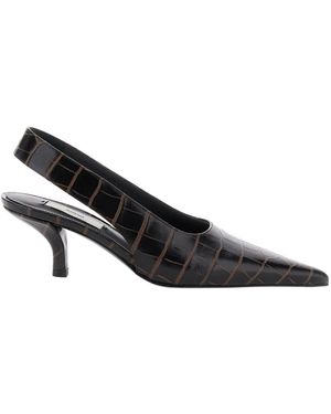 TOTEME 70Mm Crocodile-Effect Pumps - Black