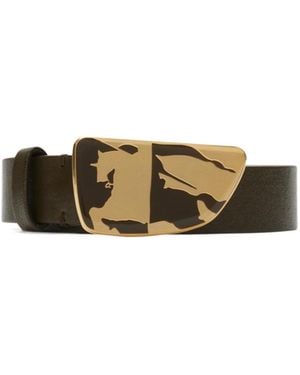 Burberry Shield Leather Belt - Black