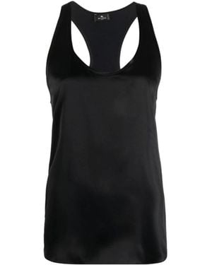 Etro Racerback Sleeveless Top - Black