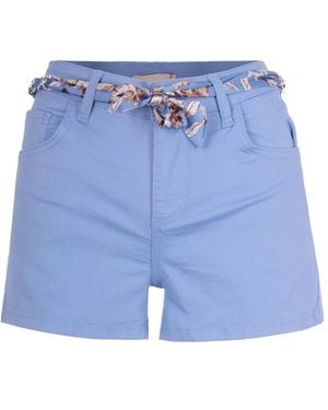 Liu Jo Floral Tie Trousers - Blue