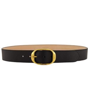 Tom Ford Buckled Leather Belt - White