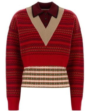 Dries Van Noten Long-Sleeved Jumper - Red