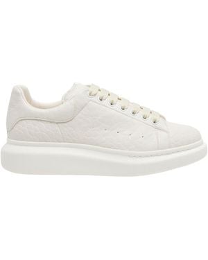 McQueen Oversized Lace-Up Trainers - White