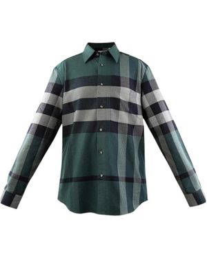Burberry Plaid Shirt - Green