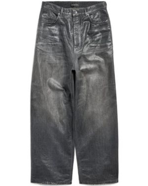 Balenciaga Button-Fastening Pocket Trousers - Grey