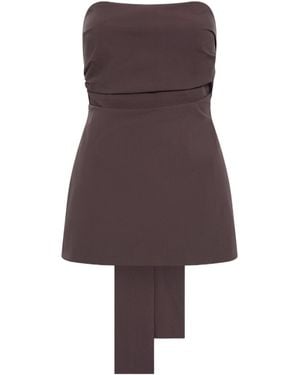 St. Agni Sleeveless Strapless Top - Brown