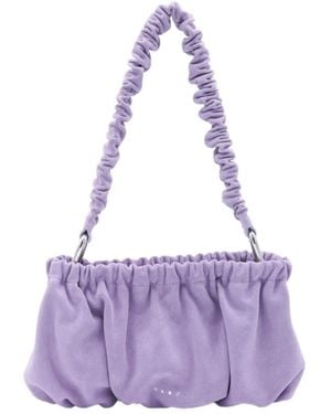 Marni Ruched Shoulder Bag - Purple