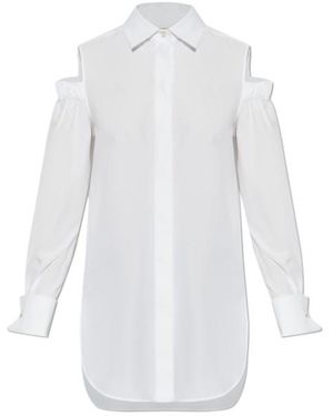 Max Mara Ragni Cut-Out Button-Up Shirt - White