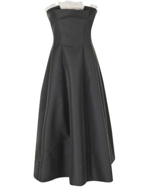 Alberta Ferretti Sleeveless Dress - Black