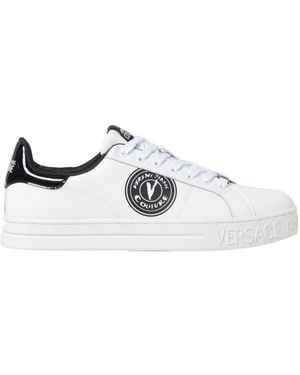 Versace Jeans Couture Couture Logo Printed Low-Top Trainers - Metallic