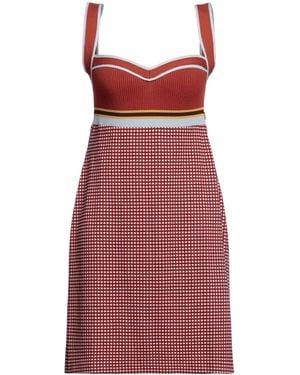 Marni Sleeveless Knitted Dress - Red