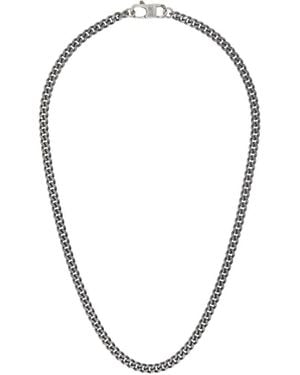 MM6 by Maison Margiela Curb Chain Necklace - Metallic