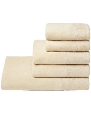 Versace Baroque Towel 5-Piece Set - Natural