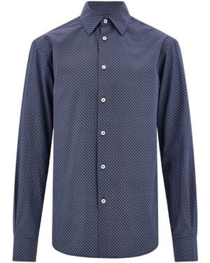 Ferragamo Long Sleeve Shirt - Blue
