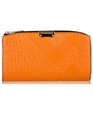 Burberry Logo Wallet - Orange