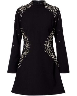 Jonathan Simkhai Carla Embellished Crepe Minidress - Black