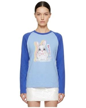 Marissa Chiara Crew Neck T-Shirt - Blue