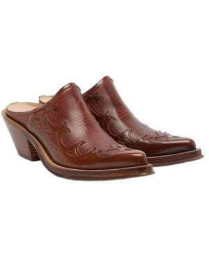 Gabriela Hearst Temperance Leather Mules - Brown