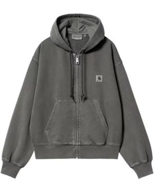 Carhartt Hooded Nelson Zipped Jacket - Gray