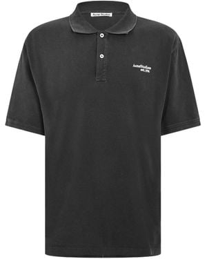 Acne Studios Acne Logo Polo Sn62 - Black