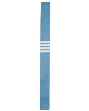 Thom Browne 4-Bar Silk Tie - Blue