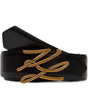 KARL LAGERFELD K/Autograph Belt - Black