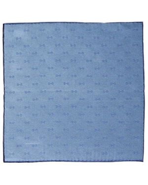 Gucci Horsebit Silk Jacquard Pocket Square - Blue